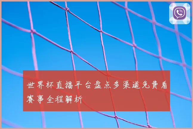 世界杯直播平台盘点多渠道免费看赛事全程解析