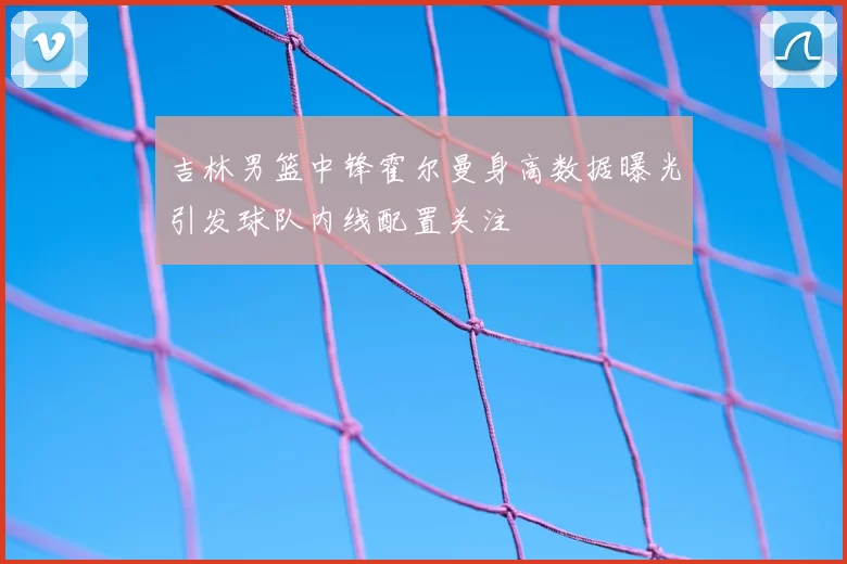 吉林男篮中锋霍尔曼身高数据曝光引发球队内线配置关注