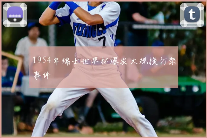 1954年瑞士世界杯爆发大规模打架事件